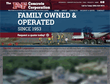 Tablet Screenshot of ffconcrete.com